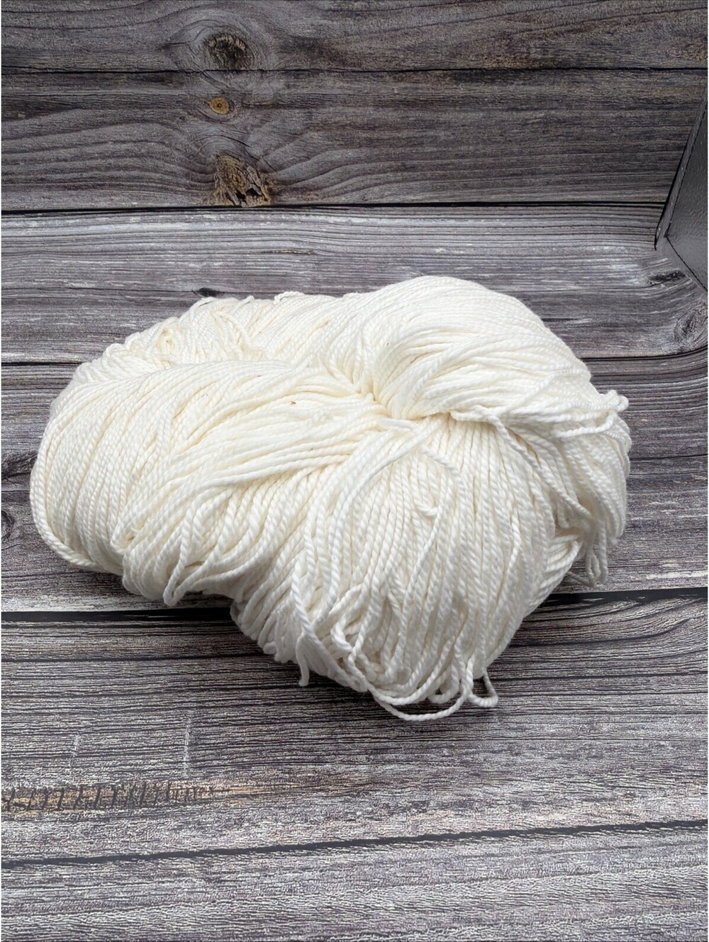 Vintage Natural Cotton  Yarn Made In Maine Undyed 1LB
